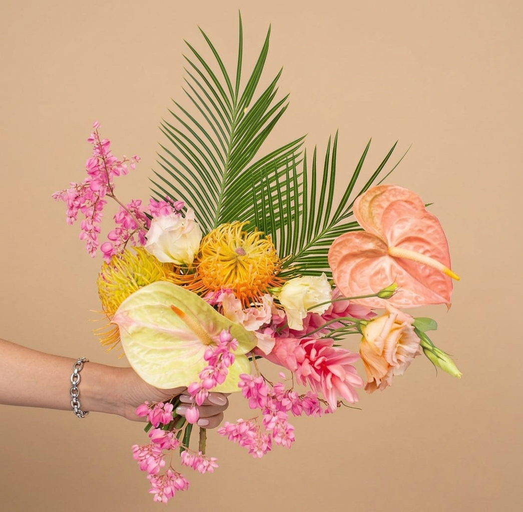 Hawaii beach wedding bouquet